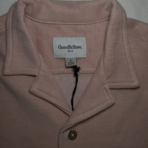 NWT Goodfellow Men's Short Sleeve Knit Button-Down Shirt - Size Small - Picture 5 of 10